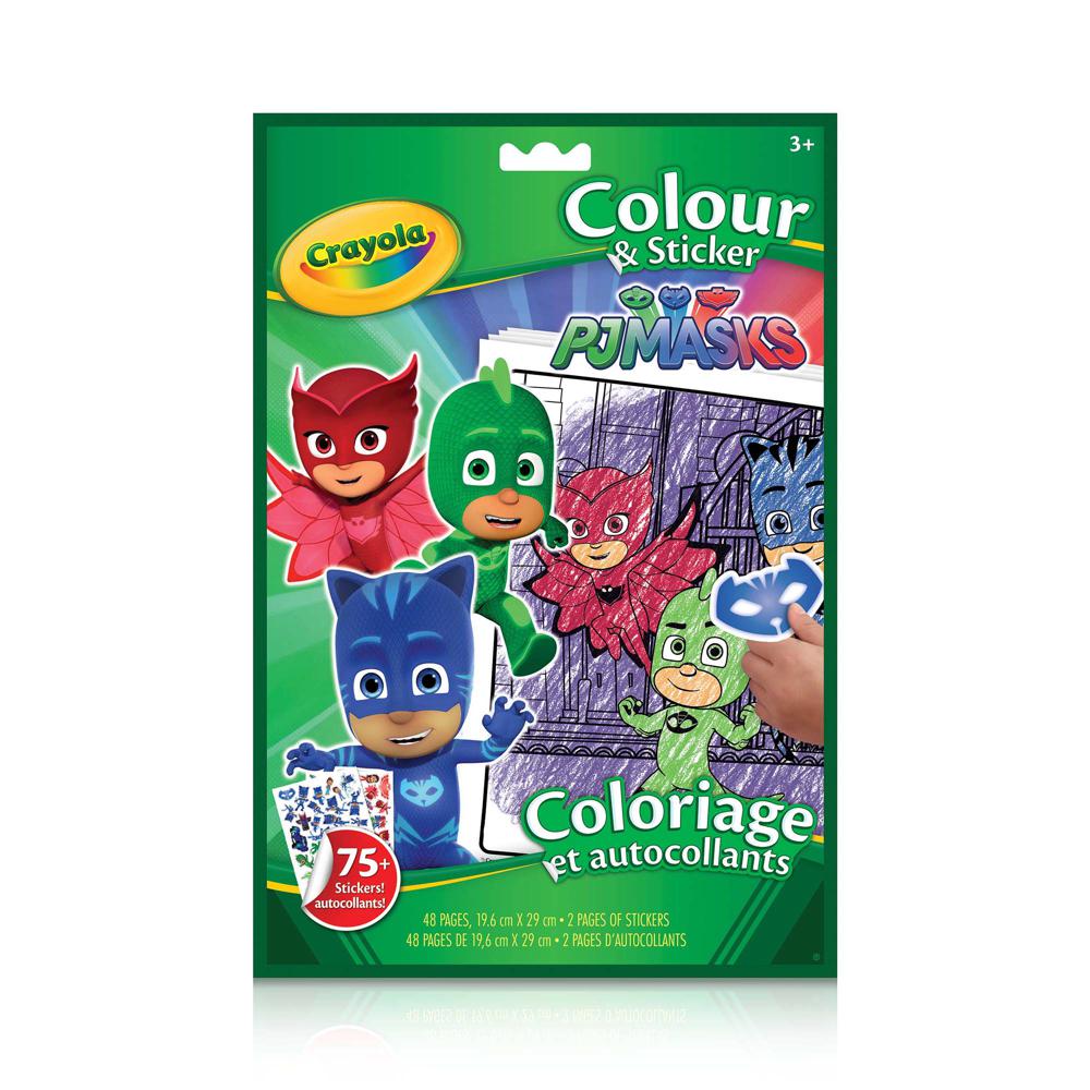 Coloriage et autocollants PJ Masks