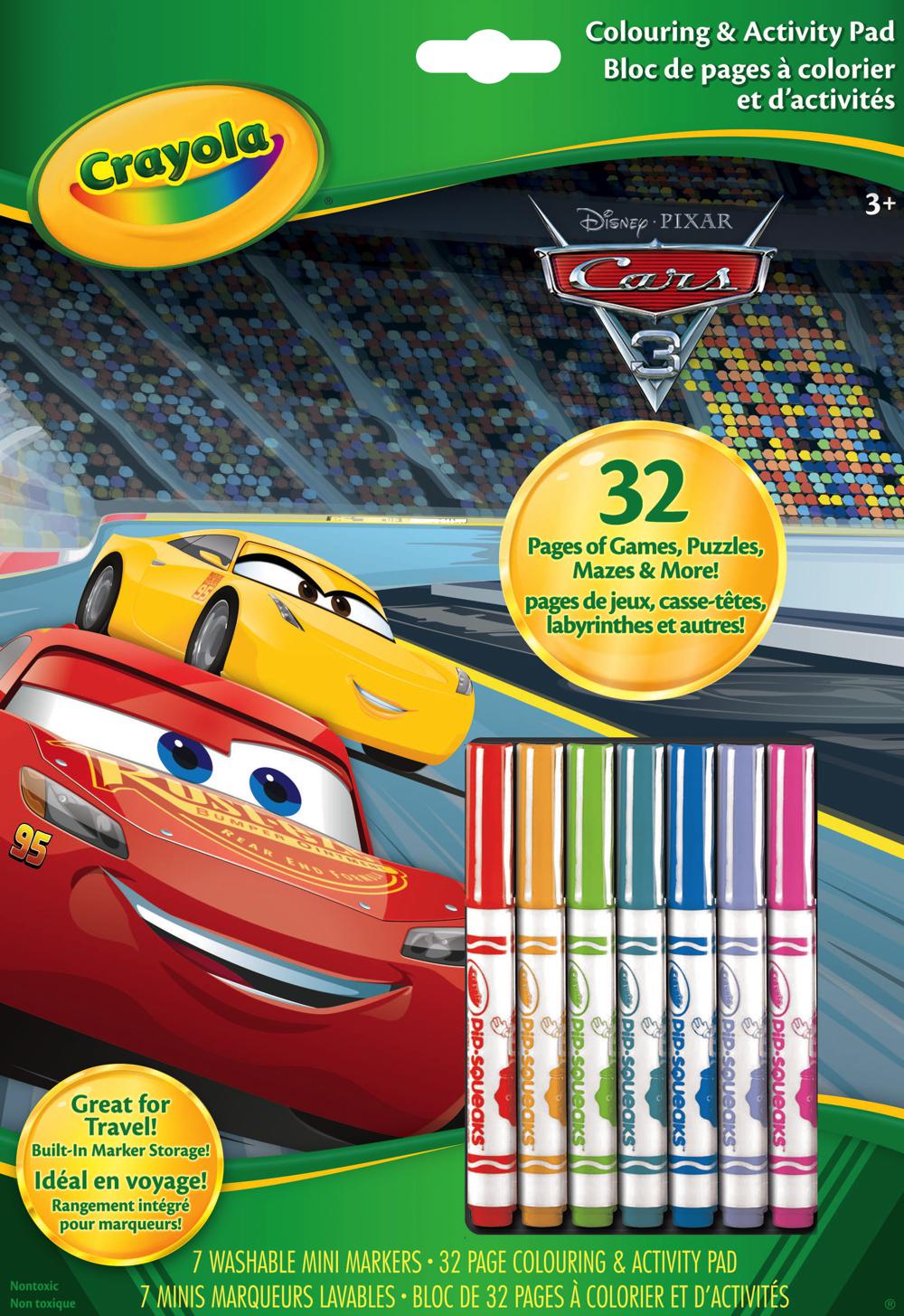 Bloc   colorier et d activités Cars 3