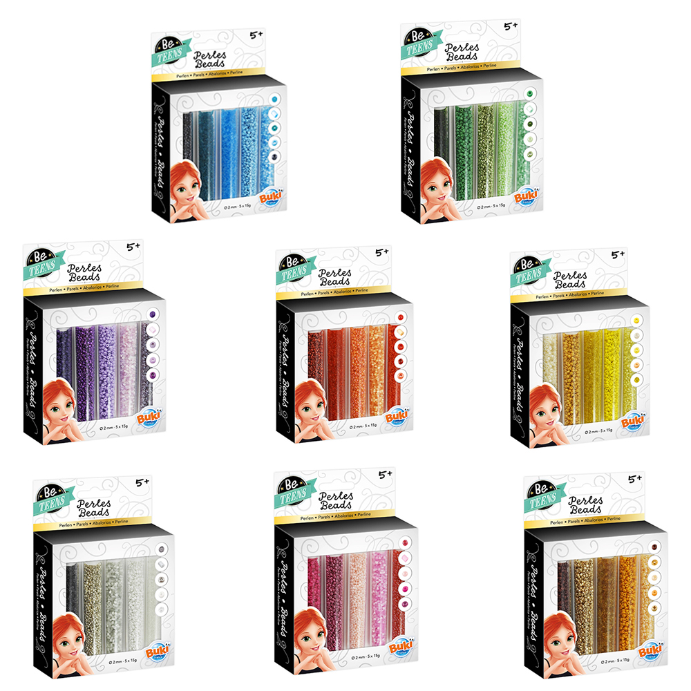 Be Teens Telar De Abalorios – Kit Para Tejer 15 Pulseras Con Cuentas De Colores, Incluye Hilo, Aguja Y Cierres, Guía Paso A Paso