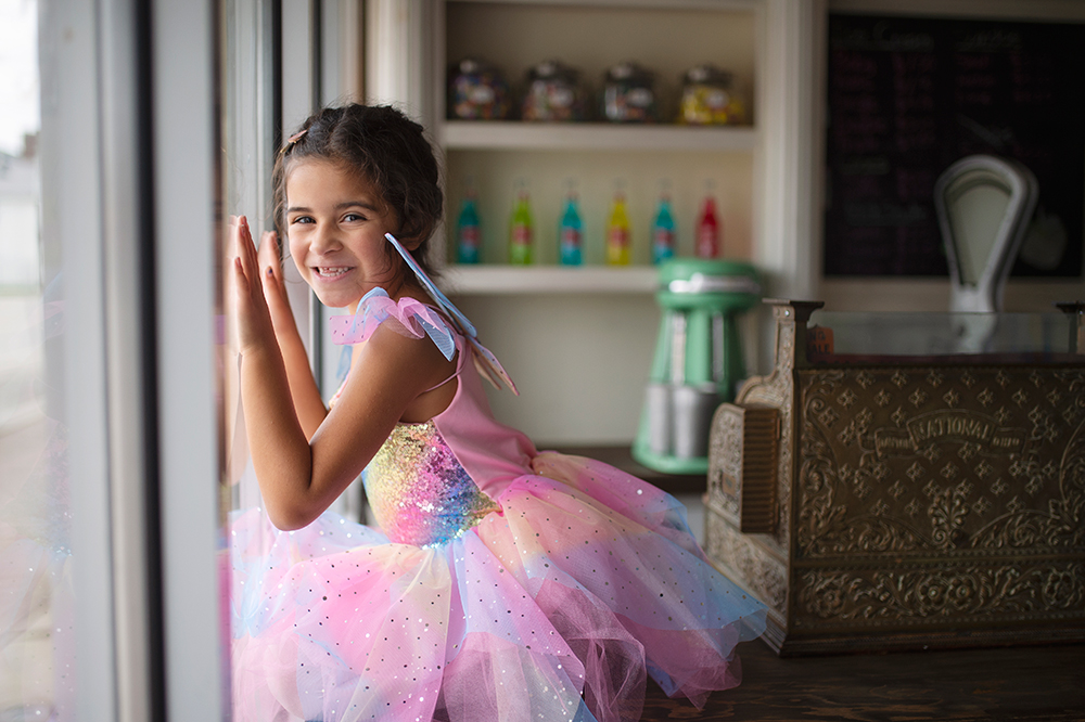 Child costume - Rainbow fairy dress and wings (5 -6 years) - Costumes
