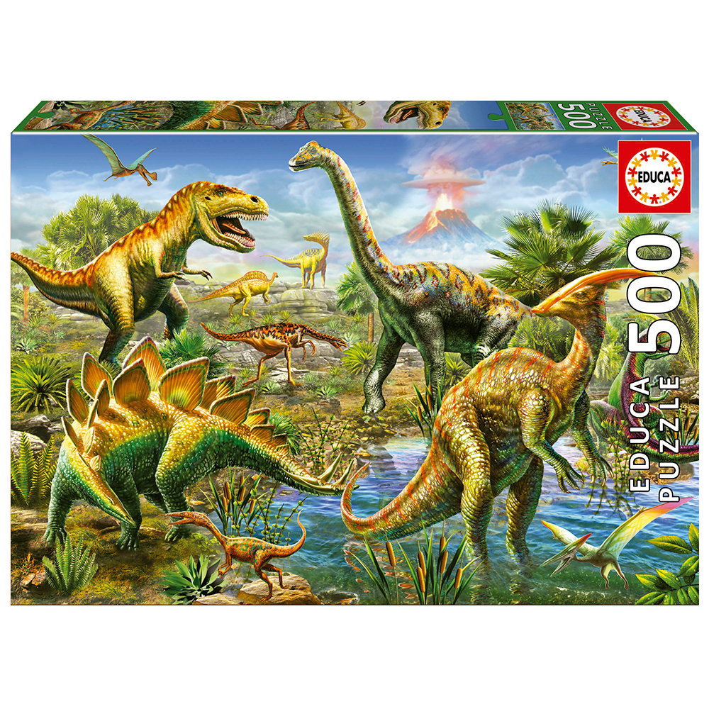 500 pieces puzzle - Jurassic Playground - Puzzles