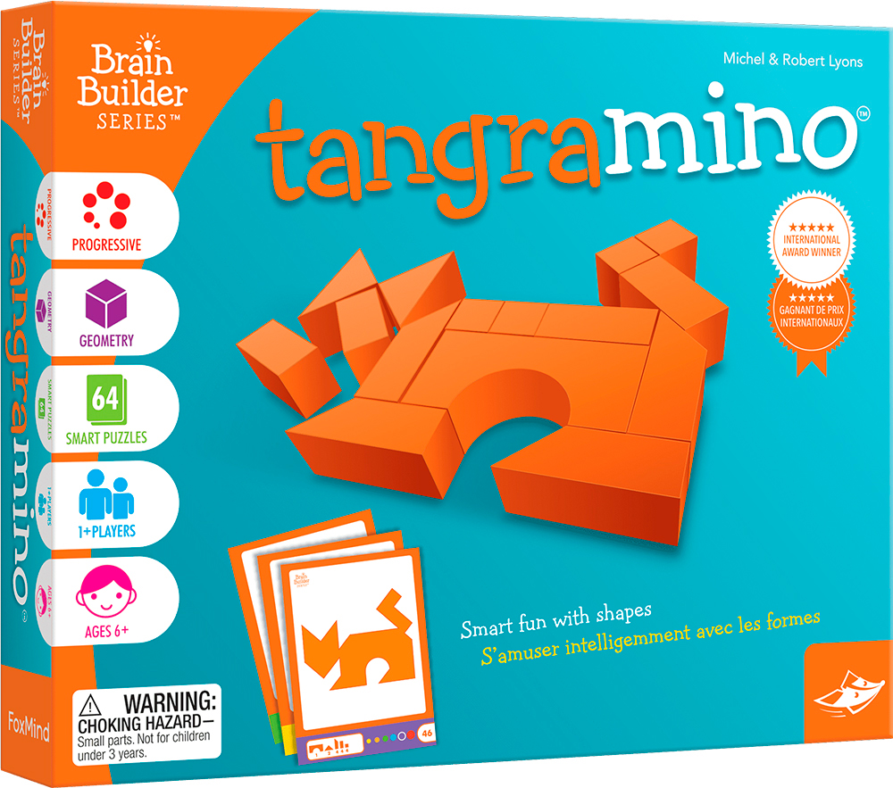 Fox Mind Tangramino – Juego De Lógica Con 64 Retos 2D En Progresión De Dificultad – Para 1 Jugador A Partir De 6 Años