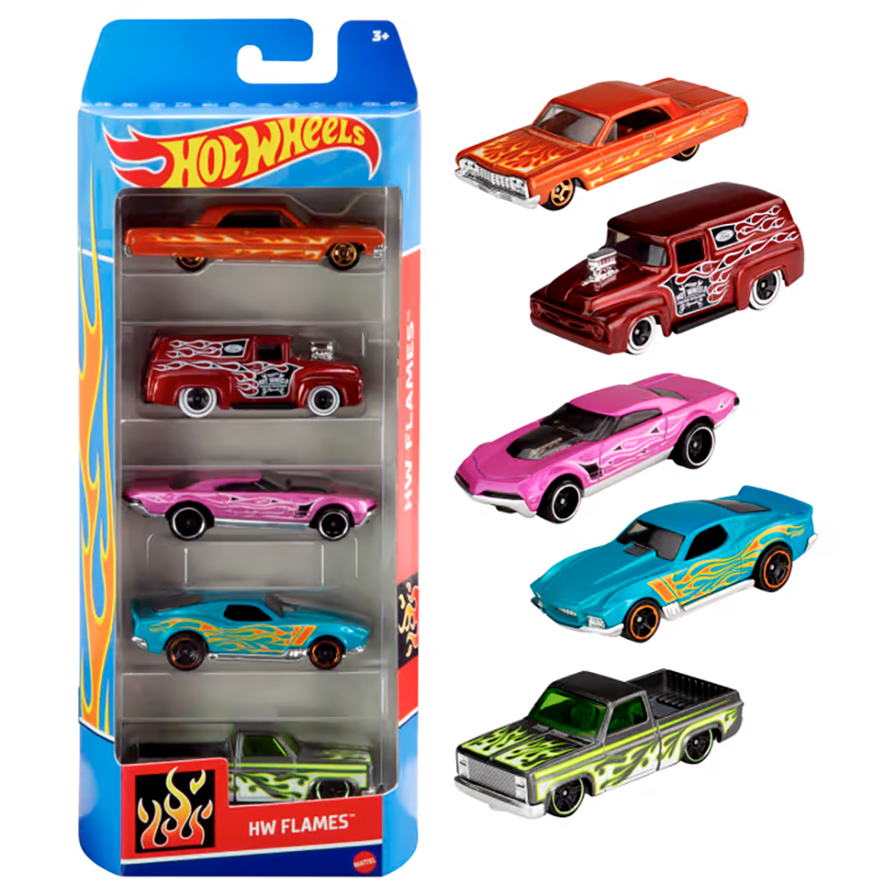 Hot Wheels - 5 Vehicles Pack assorted - Vehicles