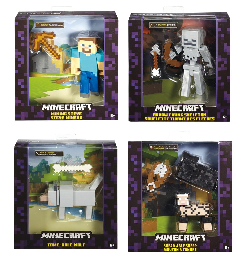 Minecraft Figurine de base 4 modèles assortis - Figurines