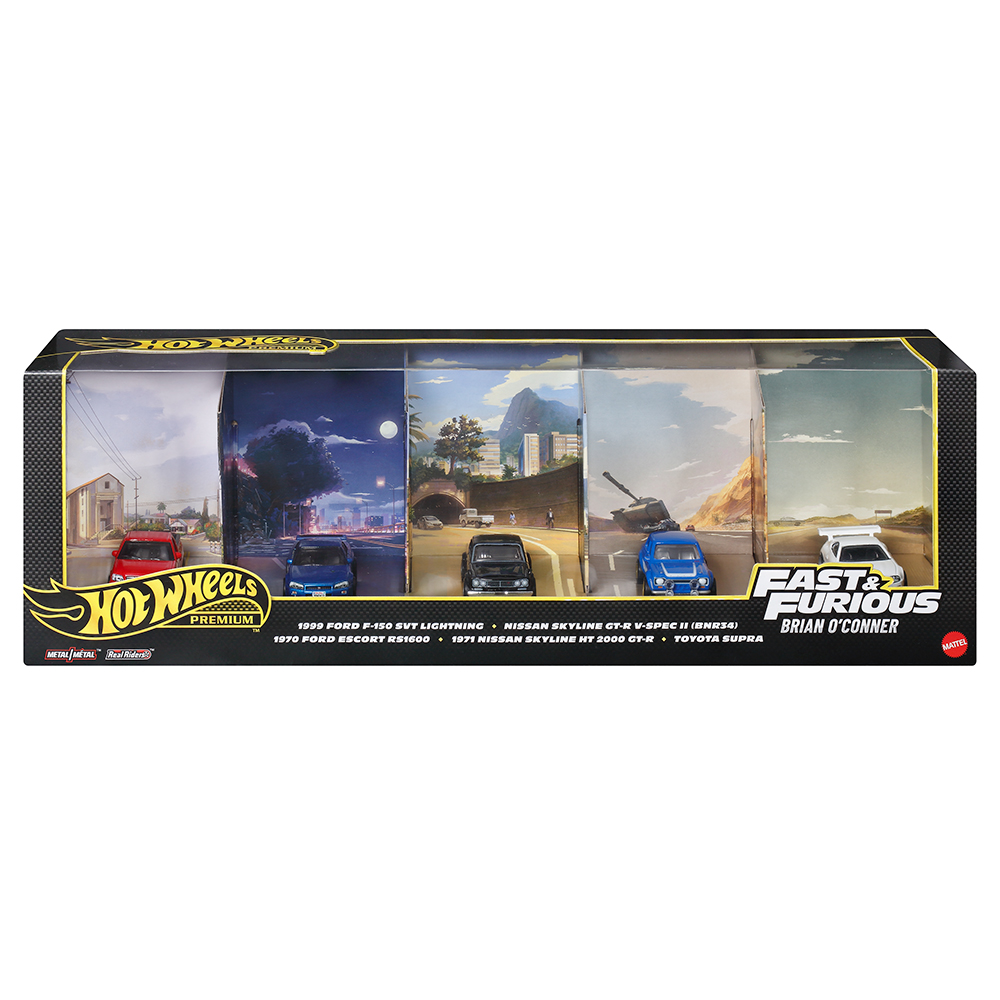 Hot Wheels Premium - Fast & Furious Brian O'Conner vehicle Multipack