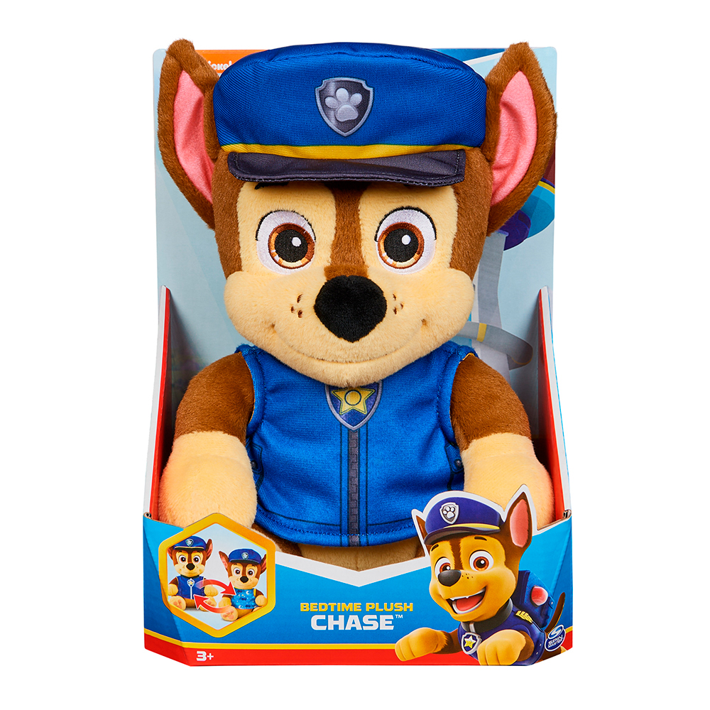 Peluche Chase Pat'Patrouille (Paw Patrol) 30 Cm Avec Sac à Dos - Occasion - Marque Nickelodeon