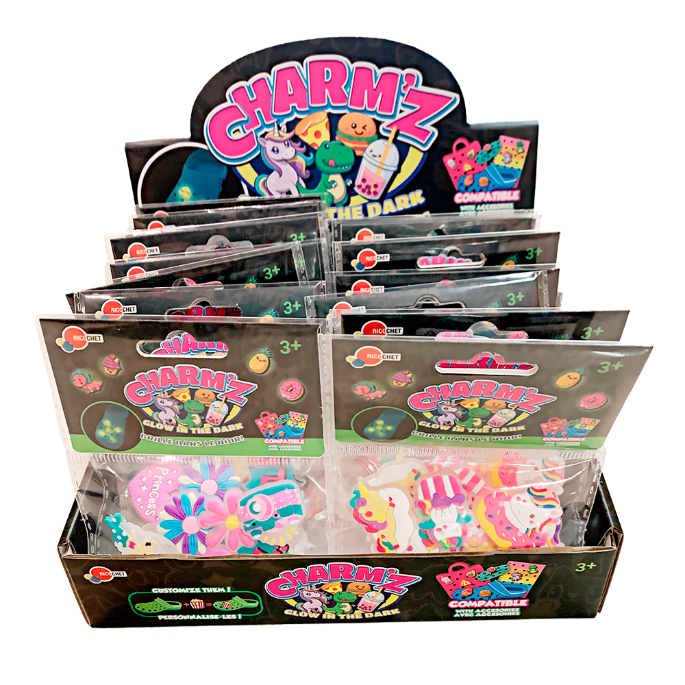 Charm'z Glow in the Dark 6 Pack Assorted - Club Jouet – The