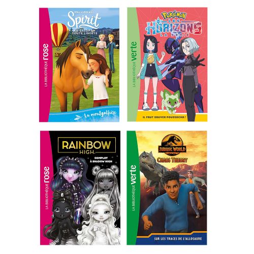 Livre - La bibliothèque Verte et Rose, assortiment - Version française