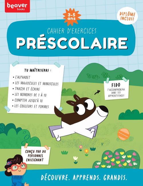 Livre - Cahier d'exercices Préscolaire (3-5 ans) - Version française