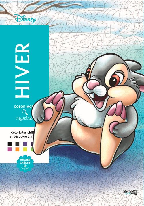 Livre - Coloriages mystères Disney - Hiver - Version française