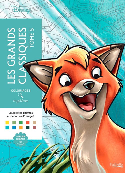 Livre - Coloriages mystères Disney - Les Grands classiques Tome 5 - Version française