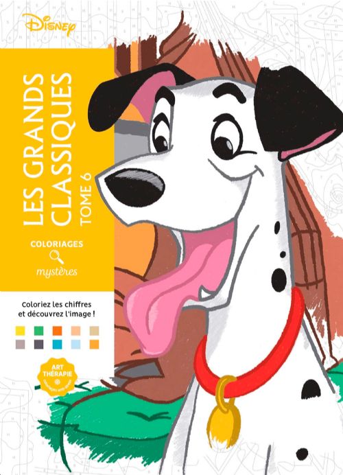 Livre - Coloriages mystères Disney - Les grands classiques Tome 6 - Version française