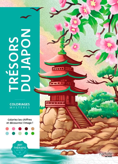 Livre - Coloriages mystères - Trésors du Japon - Version française