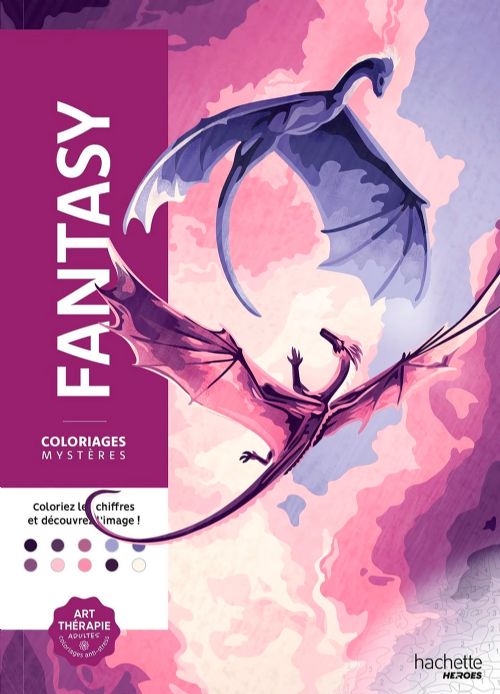 Livre - Coloriages mystères - Fantasy - Version française