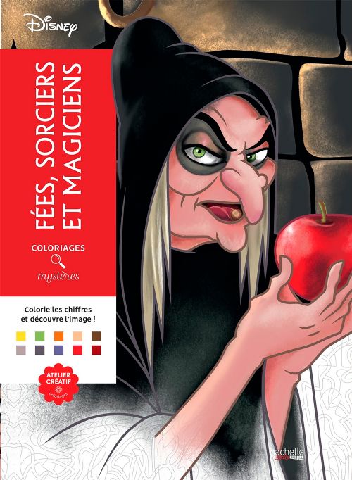 Livre - Coloriages mystères Disney - Fées, sorciers et magiciens - Version française