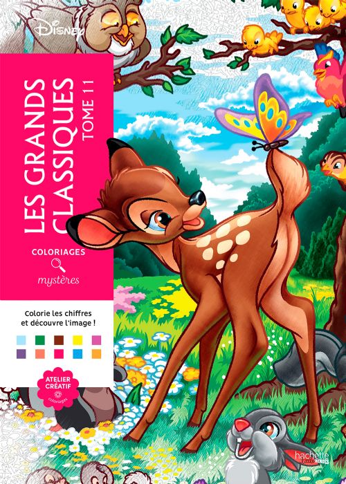 Livre - Coloriages mystères Disney - Les Grands classiques Tome 11 - Version française