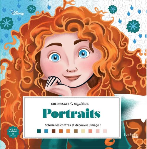 Livre - Coloriages mystères Disney - Portraits - Version française