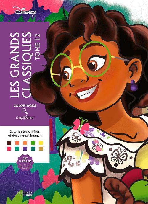 Livre - Coloriages mystères Disney -Les Grands classiques Tome 12 - Version française