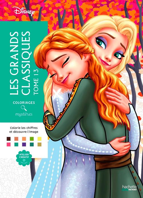 Livre - Coloriages mystères Disney - Les grands classiques Tome 13 - Version française