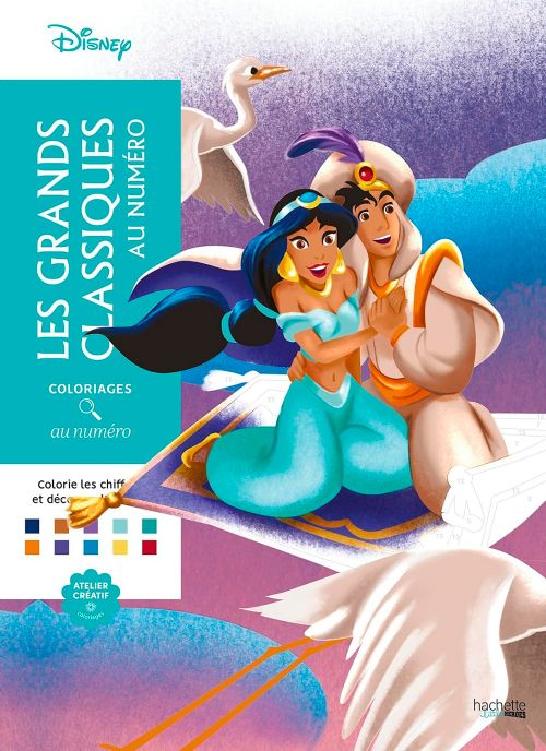 Livre - Coloriages au numéro Disney - Les Grands classiques - Version française