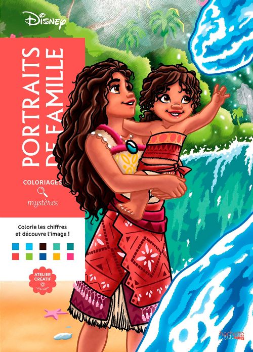 Livre - Coloriages mystères Disney - Portraits de famille - Version française
