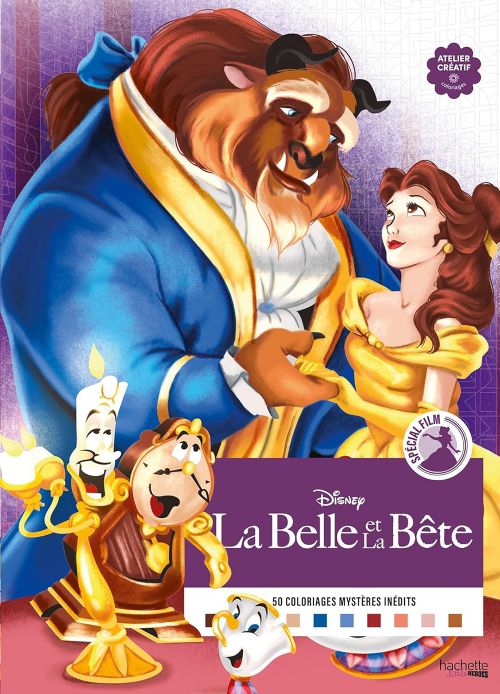 Livre - Coloriages mystères Disney - La Belle & La Bête - Version française