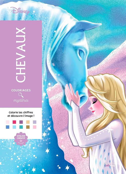 Livre - Coloriages mystères - Chevaux - Version française