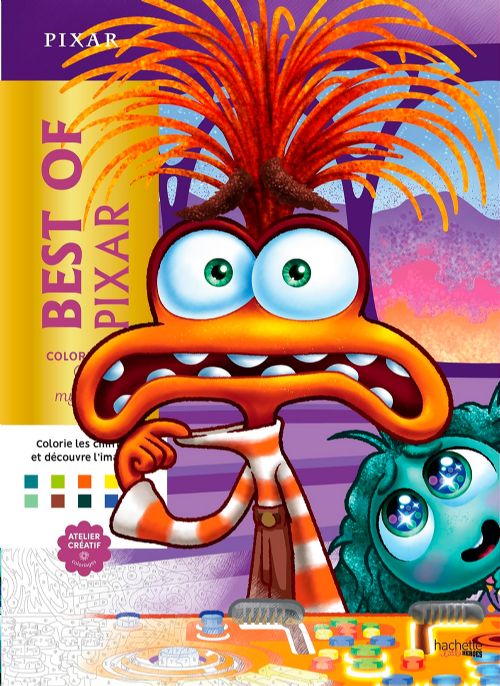 Livre - Coloriages mystères - Best of Pixar - Version française