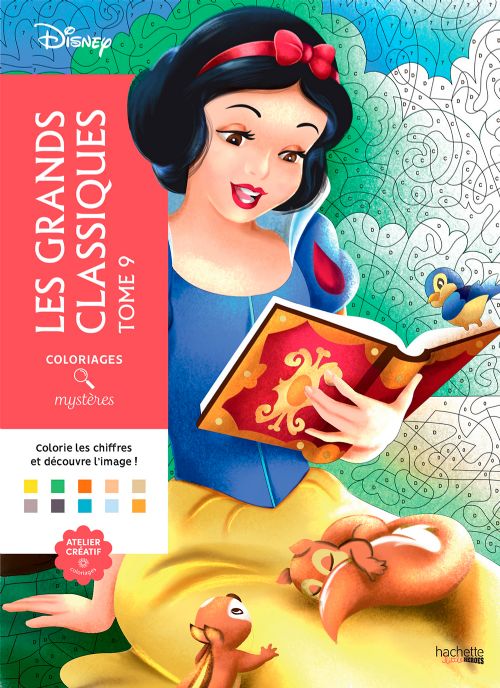 Livre - Coloriages mystères Disney - Les Grands classiques Tome 9 - Version française