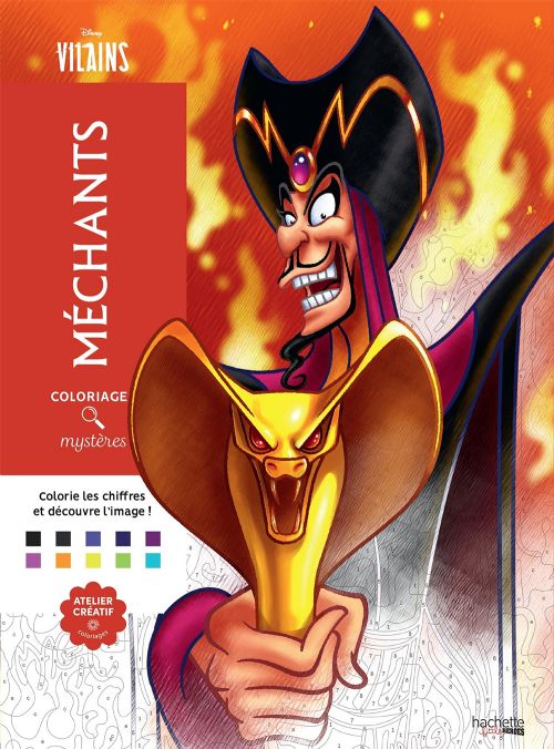 Livre - Coloriages mystères Disney - Méchants - Version française