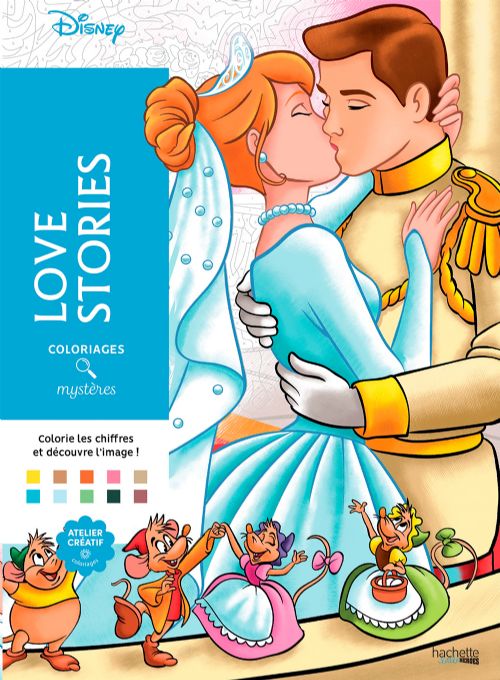Livre - Coloriages mystères Disney - Love Stories - Version française