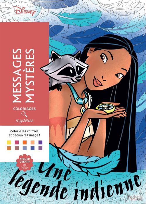 Livre - Coloriages mystères Disney - Messages mystères - Version française