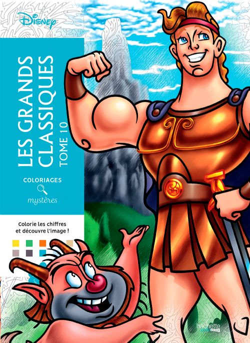 Livre - Coloriages mystères Disney - Les Grands classiques Tome 10 - Version française