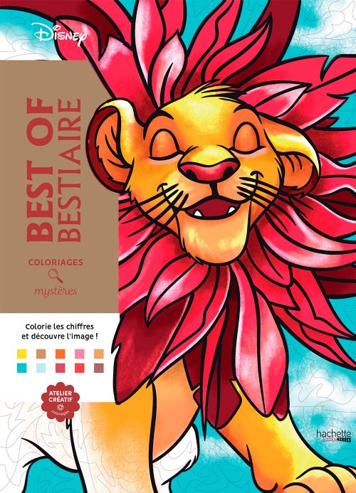 Livre - Coloriages mystères Disney - Best of Bestiaire - Version française