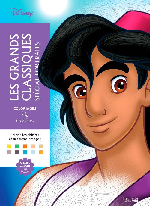 Livre - Coloriages mystères - Grands classiques Spécial Portraits - Version française