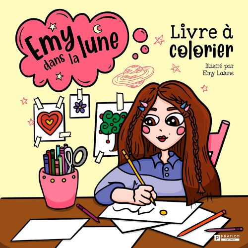 Livre - Emy Lalune: Livre à colorier - Version française