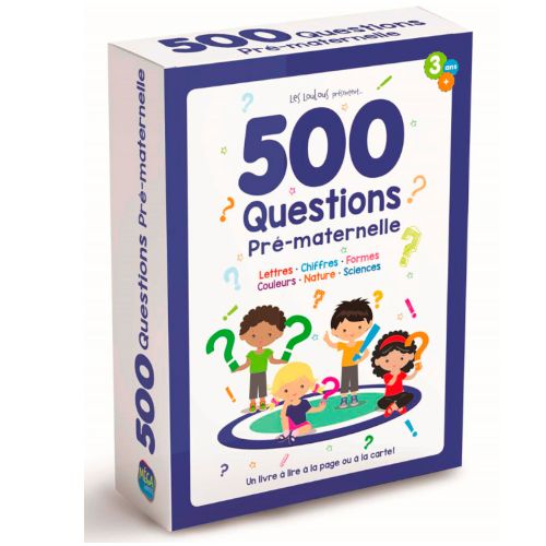 Livre - 500 questions pré-maternelle - Version française