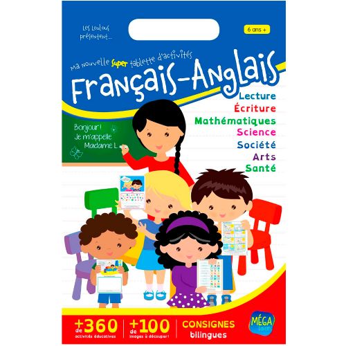 Livre - Ma nouvelle super tablette d'acitivités - Français et Anglais