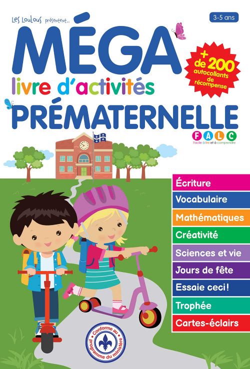 Livre - Méga livre d'activités: Prématernelle - Version française