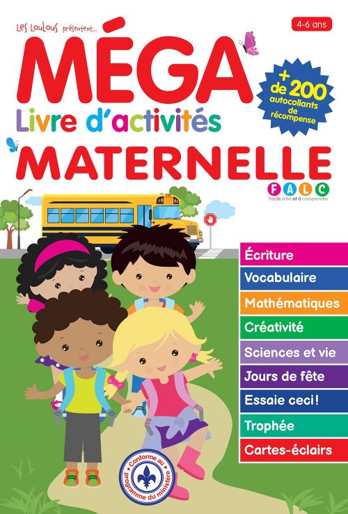 Livre - Méga livre d'activités: Maternelle - Version française