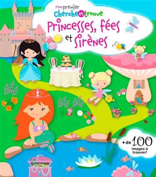 Livre - Mon premier Cherche et Trouve princesses, fées et sirènes - Version française