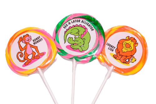 Bonbon - Suçon Whirly animal cosmique 3 pouces, assortiment