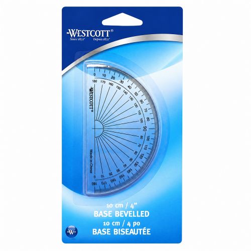 Protractor on card