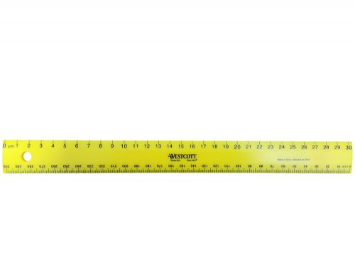 Plastic Ruler - Yellow 30cm