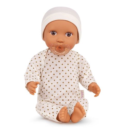 LullaBaby - Poupée bébé 35.5 cm - Pyjama ivoire