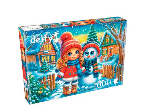 Delfy - 1000 pieces puzzle - Frosty friends forever