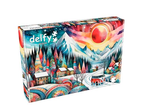 Delfy - 1000 pieces puzzle - Mountain path wanderer