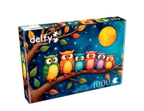 Delfy - 1000 pieces puzzle - Night owls club