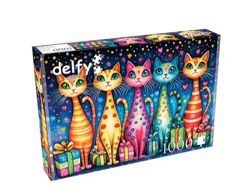 Delfy - 1000 pieces puzzle - Purrfectly Wrapped