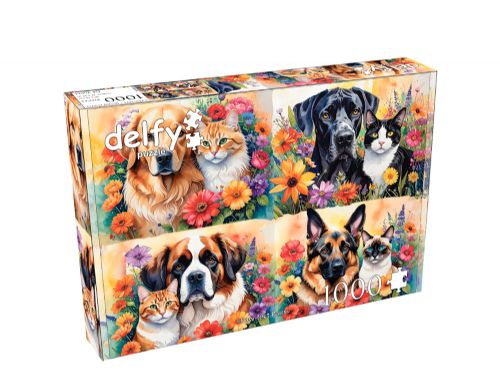 Delfy - 1000 pieces puzzle - Paw-Fect Pairs